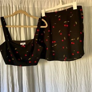 Cherry Tobi Top + Skirt Set 🍒